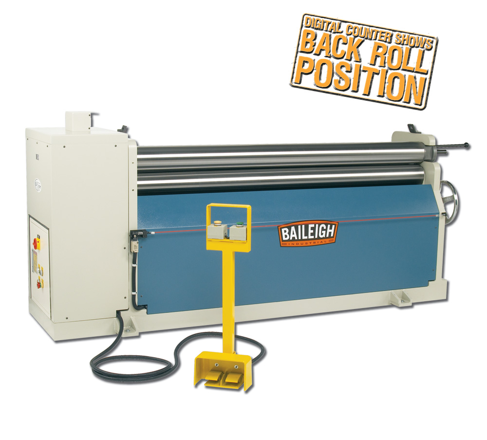 Baileigh Industrial - Manually Operated Three Roll Ring Roller, Includ
